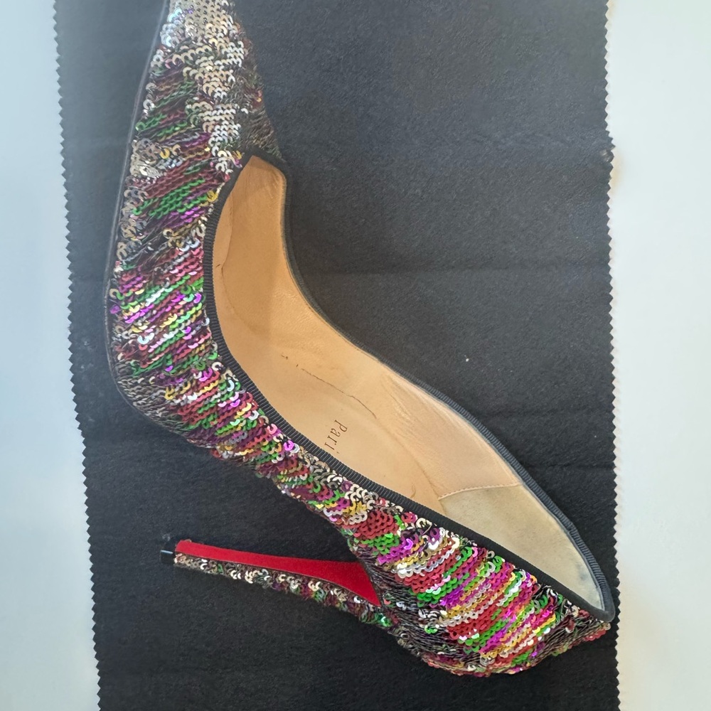 Christian Louboutin Red and Pink Stiletto Heels